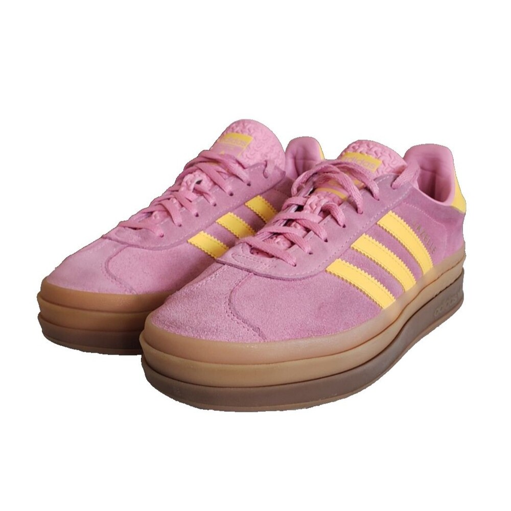 Adidas Gazelle Bold W Shoes Womens Size 10 Platform Originals Pink Yellow IF4498